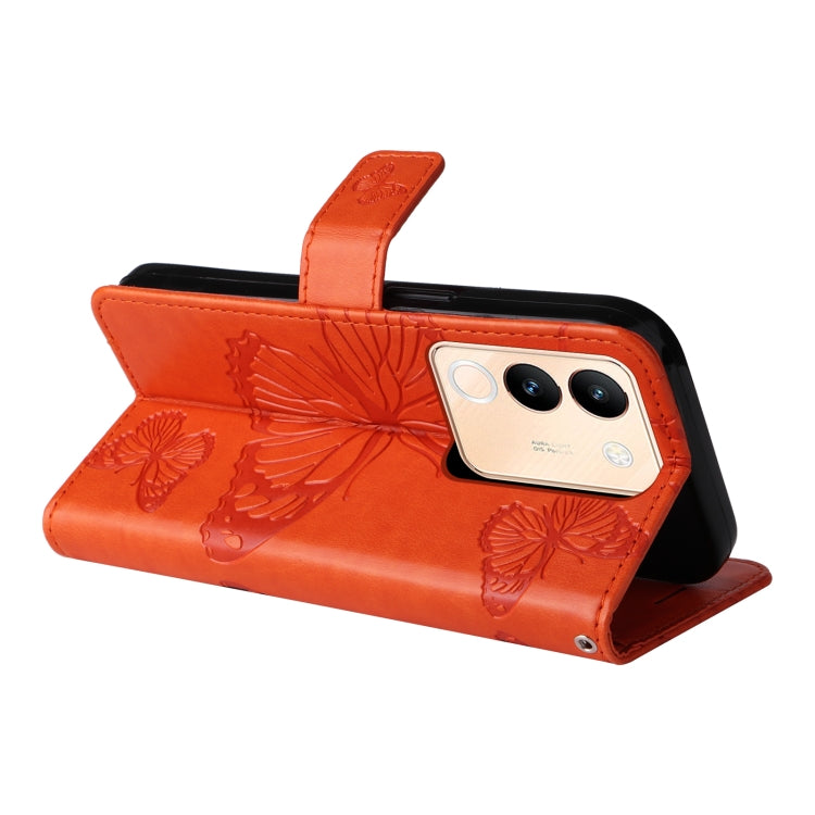 For vivo V29e Global / Y200 5G Global 3D Butterfly Embossed Flip Leather Phone Case