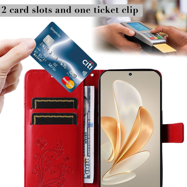 For vivo V29e Global / Y200 5G Global 3D Butterfly Embossed Flip Leather Phone Case