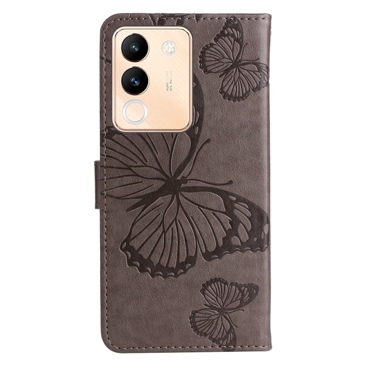 For vivo V29e Global / Y200 5G Global 3D Butterfly Embossed Flip Leather Phone Case