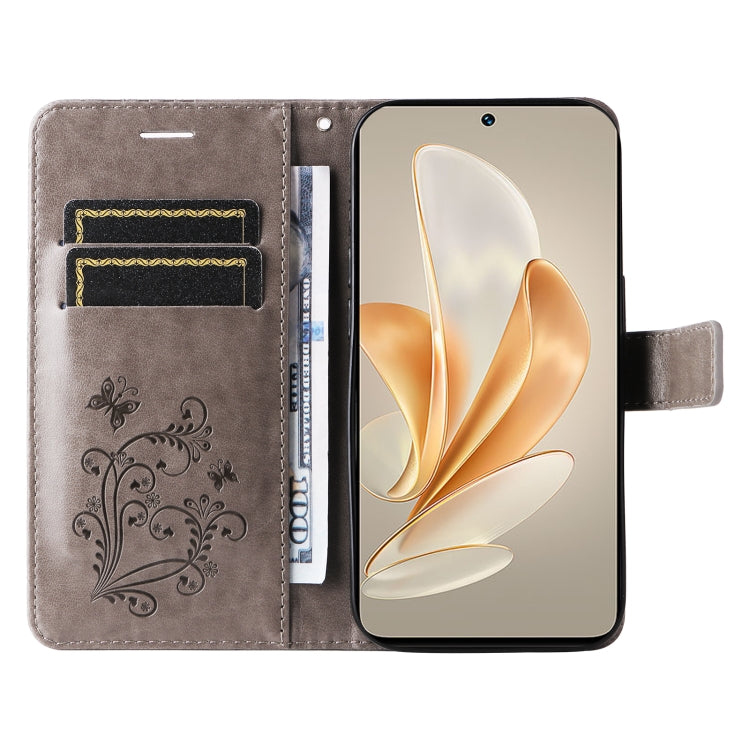For vivo V29e Global / Y200 5G Global 3D Butterfly Embossed Flip Leather Phone Case