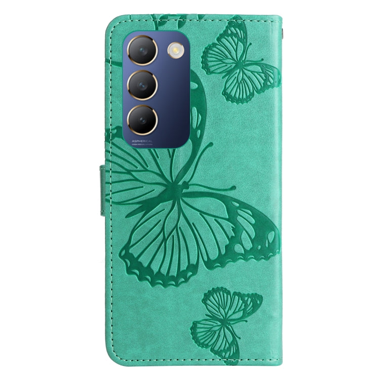 For vivo V40 SE 5G / Y100 IDN 3D Butterfly Embossed Flip Leather Phone Case