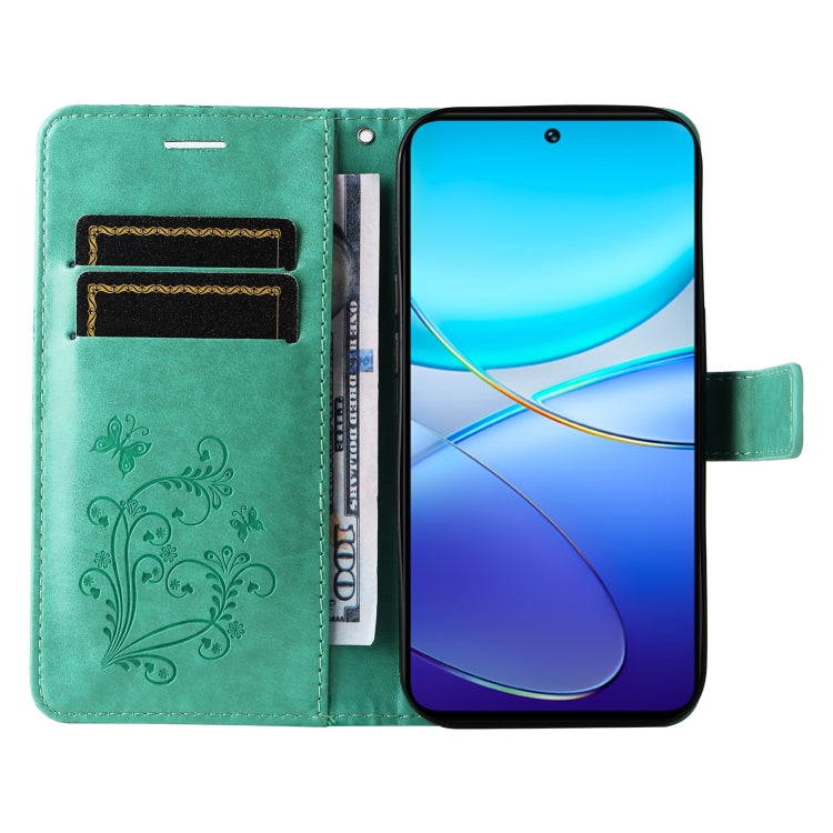 For vivo V40 SE 5G / Y100 IDN 3D Butterfly Embossed Flip Leather Phone Case