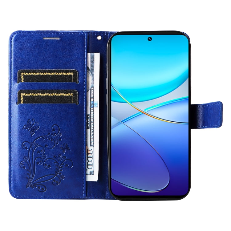 For vivo V40 SE 5G / Y100 IDN 3D Butterfly Embossed Flip Leather Phone Case