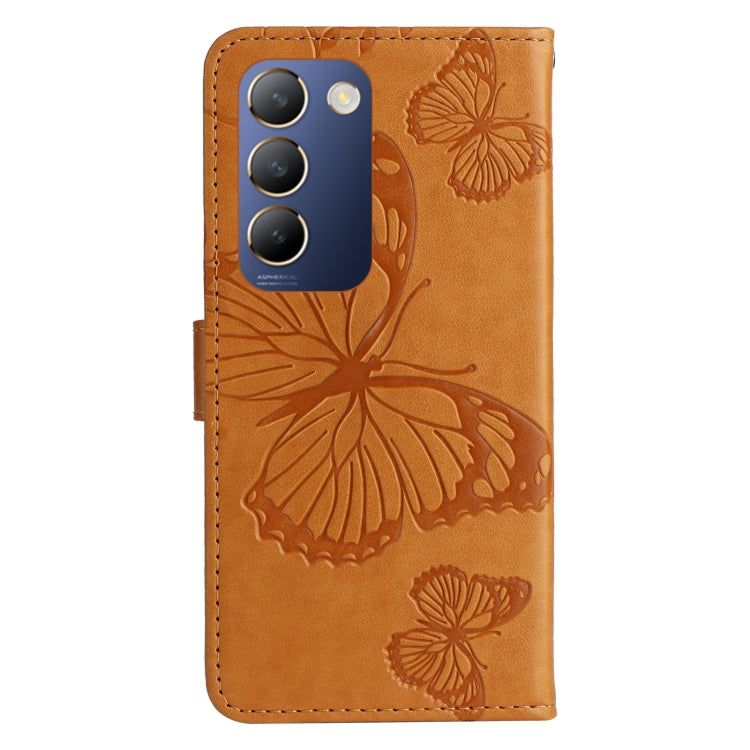 For vivo V40 SE 5G / Y100 IDN 3D Butterfly Embossed Flip Leather Phone Case