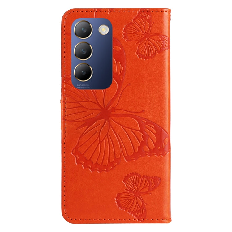 For vivo V40 SE 5G / Y100 IDN 3D Butterfly Embossed Flip Leather Phone Case
