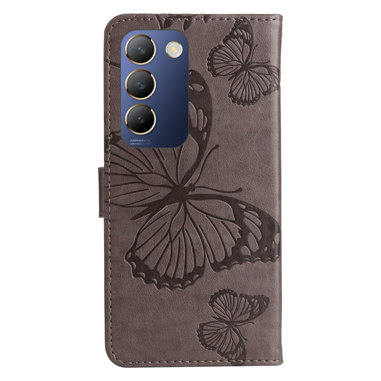 For vivo V40 SE 5G / Y100 IDN 3D Butterfly Embossed Flip Leather Phone Case