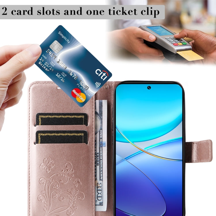 For vivo V40 SE 5G / Y100 IDN 3D Butterfly Embossed Flip Leather Phone Case