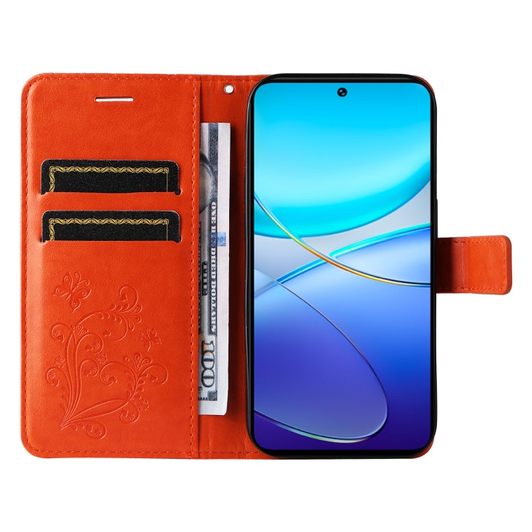 For vivo Y200e 5G Global / V30 Lite India 3D Butterfly Embossed Flip Leather Phone Case