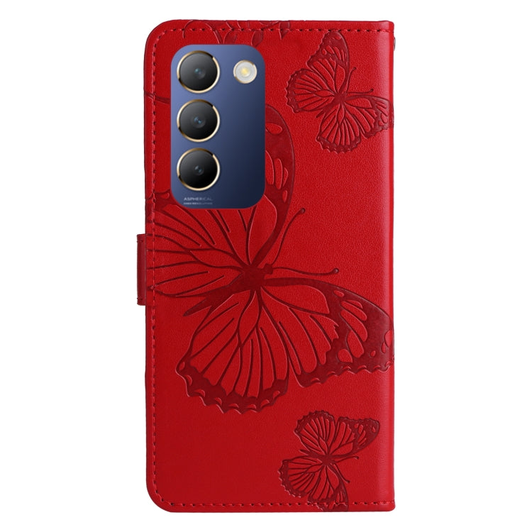 For vivo Y200e 5G Global / V30 Lite India 3D Butterfly Embossed Flip Leather Phone Case