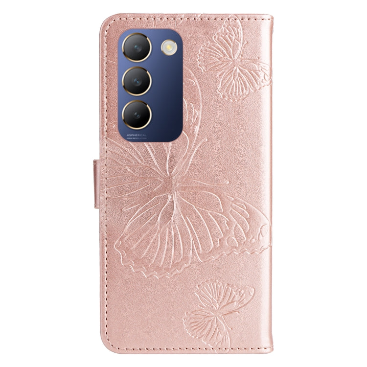 For vivo Y200e 5G Global / V30 Lite India 3D Butterfly Embossed Flip Leather Phone Case