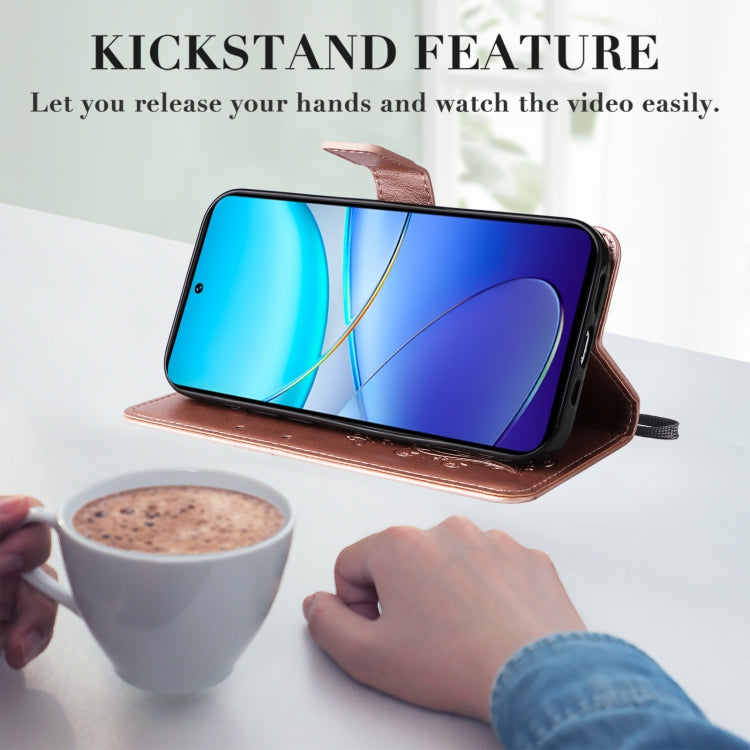 For vivo Y200e 5G Global / V30 Lite India 3D Butterfly Embossed Flip Leather Phone Case
