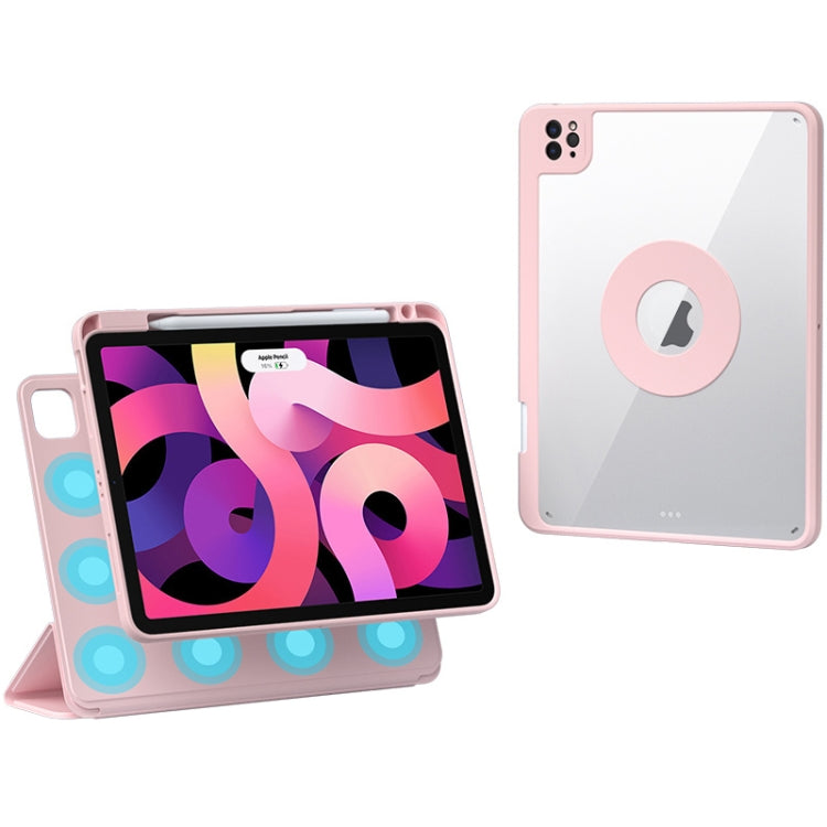 For iPad Pro 11 2022 / Air 10.9 2022 Rotatable Magnetic Detachable Leather Tablet Case with Pen Slot