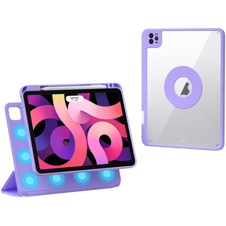 For iPad Pro 11 2022 / Air 10.9 2022 Rotatable Magnetic Detachable Leather Tablet Case with Pen Slot