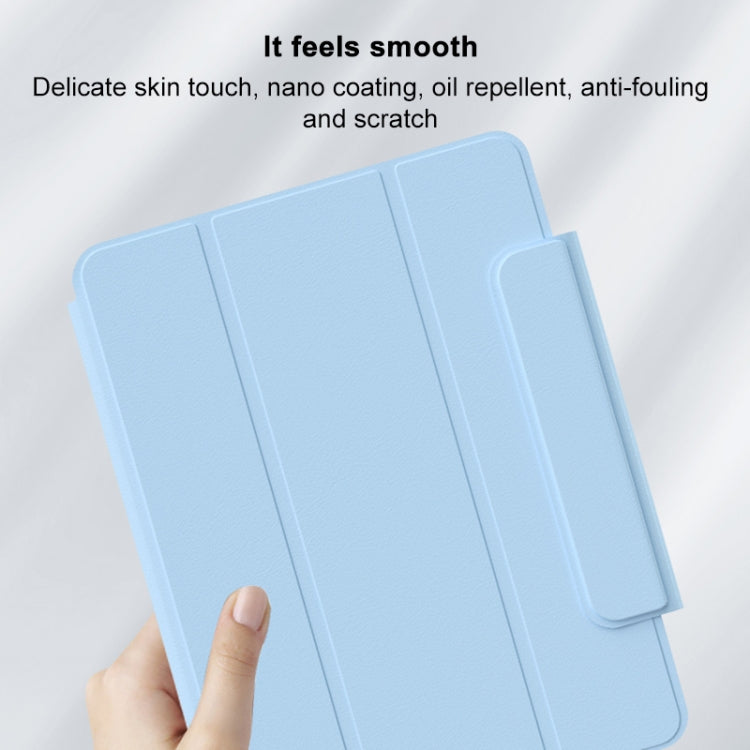 For iPad Pro 12.9 2022 / 2021 / 2020 Rotatable Magnetic Detachable Leather Tablet Case with Pen Slot