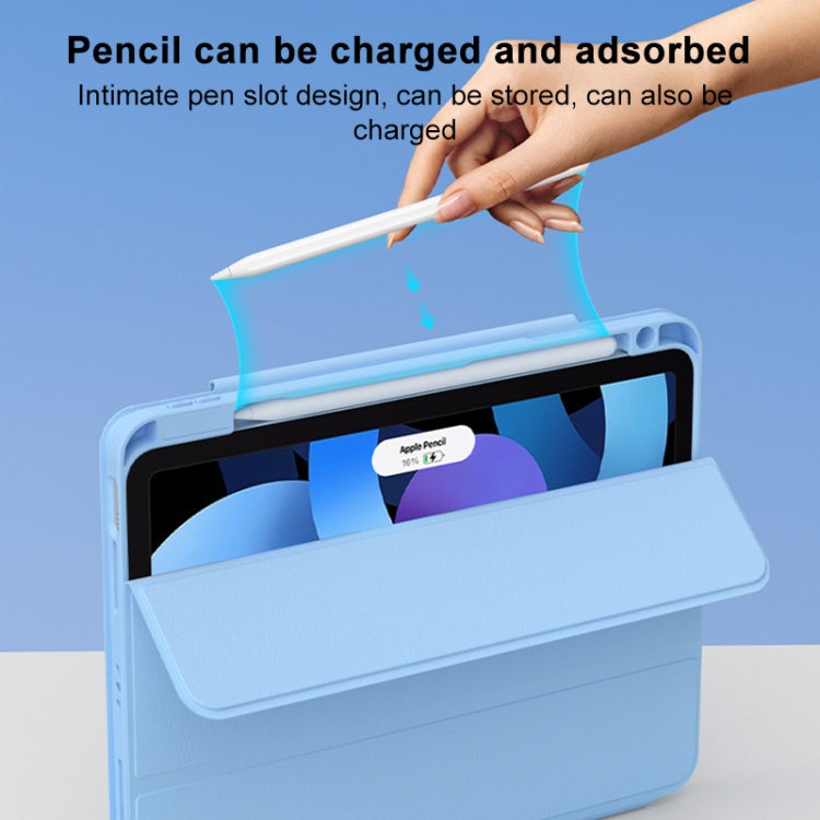 For iPad 2025 / 2022 Rotatable Magnetic Detachable Leather Tablet Case with Pen Slot