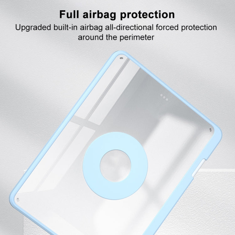 For iPad 10.2 2021 / Air 10.5 Rotatable Magnetic Detachable Leather Tablet Case with Pen Slot