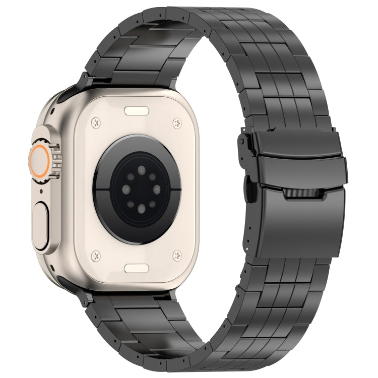 For Apple Watch SE 2023 44mm Armor 5-bead Titanium Watch Band