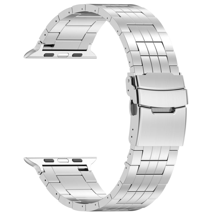 For Apple Watch Series 8 45mm Armor 5-bead Titanium Watch Band