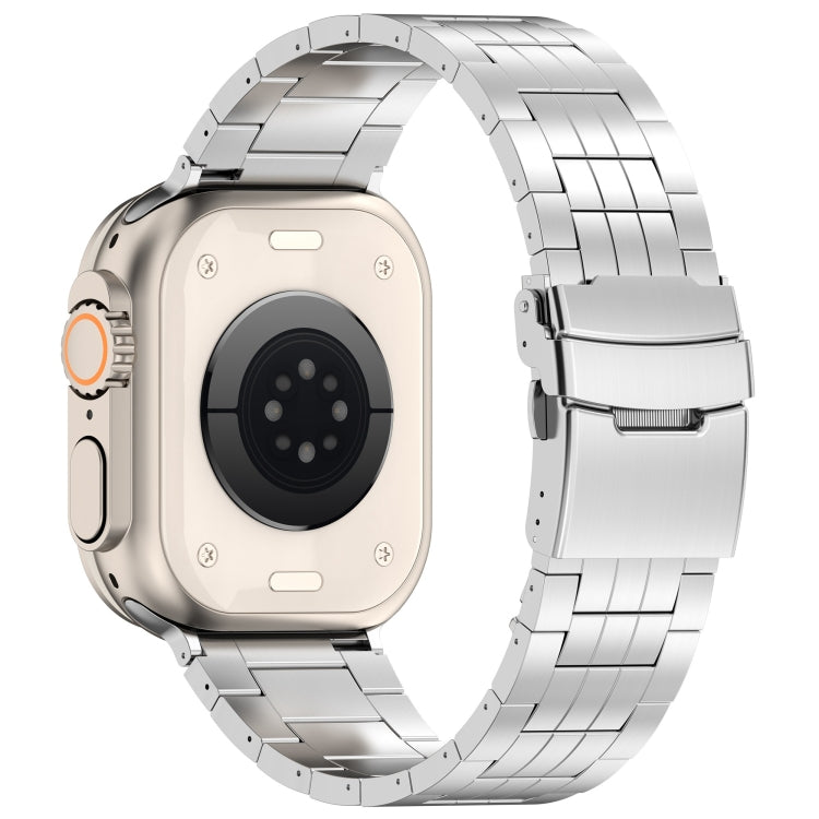 For Apple Watch SE 40mm Armor 5-bead Titanium Watch Band
