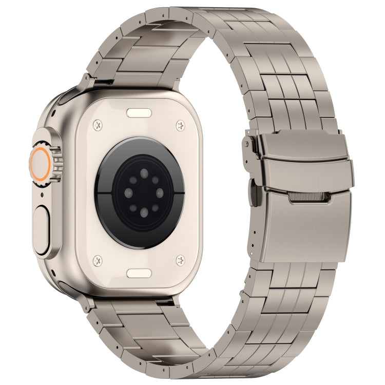 For Apple Watch Series 4 44mm Armor 5-bead Titanium Watch Band