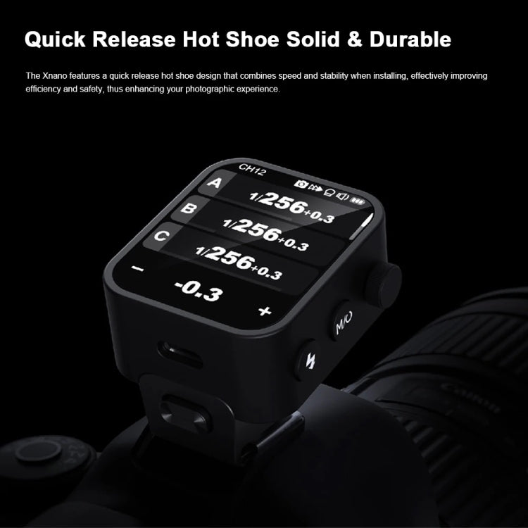 Godox X3 TTL Wireless Flash Trigger Touch Screen Flash Transmitter For Olympus / Panasonic - Black