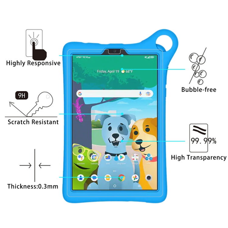 For AT&T amiGo Jr. Tab 8.0 25pcs 9H 0.3mm Explosion-proof Tempered Glass Film