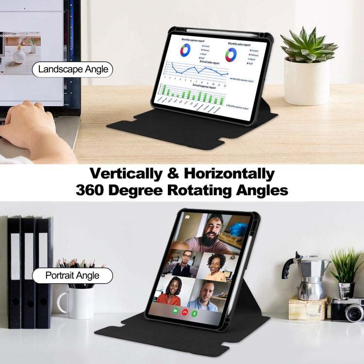 For iPad Pro 13 2025 / 2024 Transparent Rotation Smart Leather Tablet Case