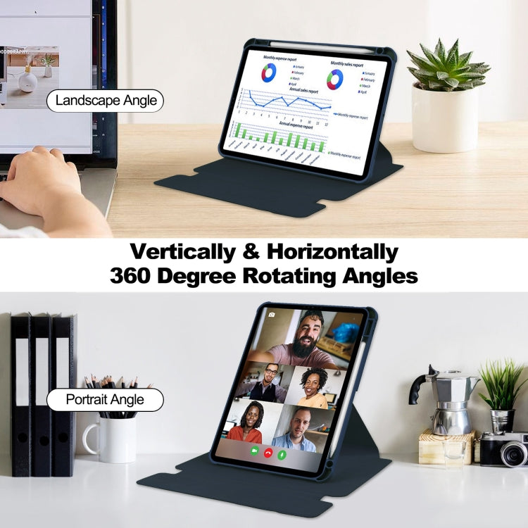 For iPad Pro 13 2025 / 2024 Transparent Rotation Smart Leather Tablet Case
