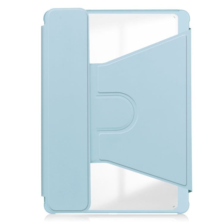 For iPad Air 13 2026 / 2025 / 2024 Transparent Rotation Smart Leather Tablet Case