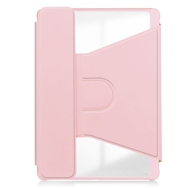 For iPad Air 13 2026 / 2025 / 2024 Transparent Rotation Smart Leather Tablet Case