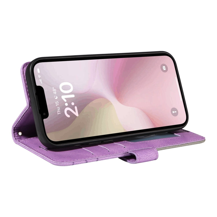 For iPhone 17e / 16e Dual-color Splicing Flip Leather Phone Case