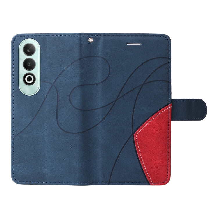 For OnePlus Nord CE4 Dual-color Splicing Flip Leather Phone Case