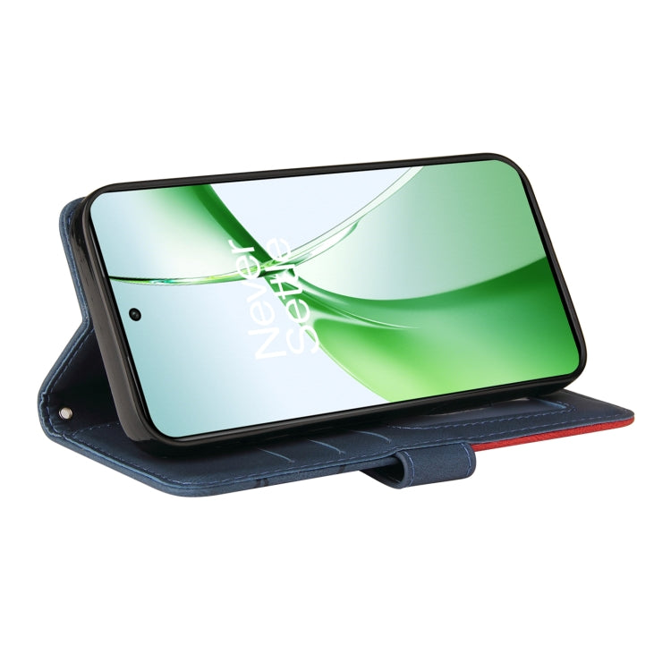 For OnePlus Nord CE4 Dual-color Splicing Flip Leather Phone Case