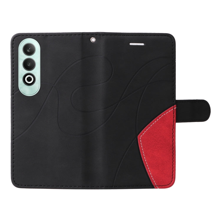 For OnePlus Nord CE4 Dual-color Splicing Flip Leather Phone Case