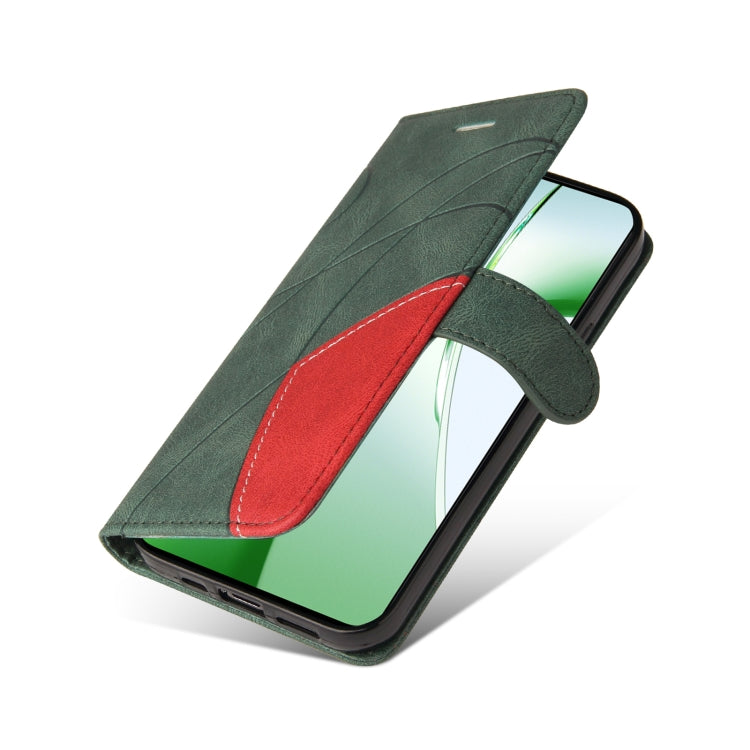 For OnePlus Nord CE4 Dual-color Splicing Flip Leather Phone Case