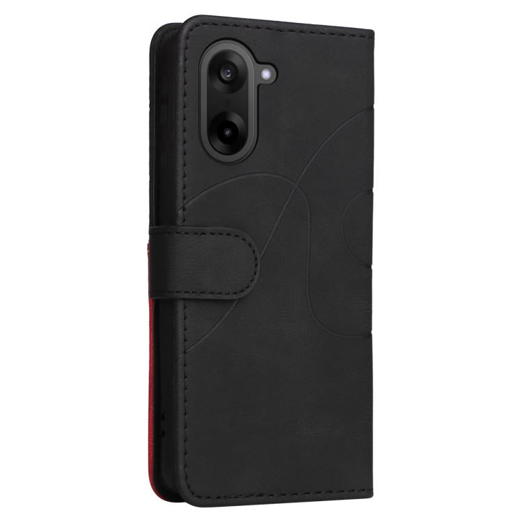 For OnePlus Nord CE5 Dual-color Splicing Flip Leather Phone Case