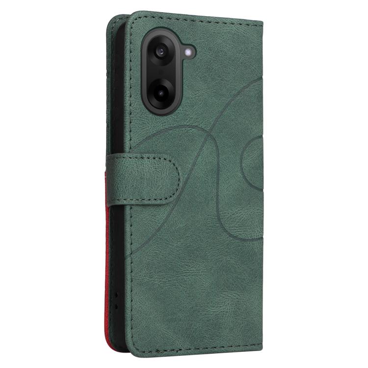 For OnePlus Nord CE5 Dual-color Splicing Flip Leather Phone Case