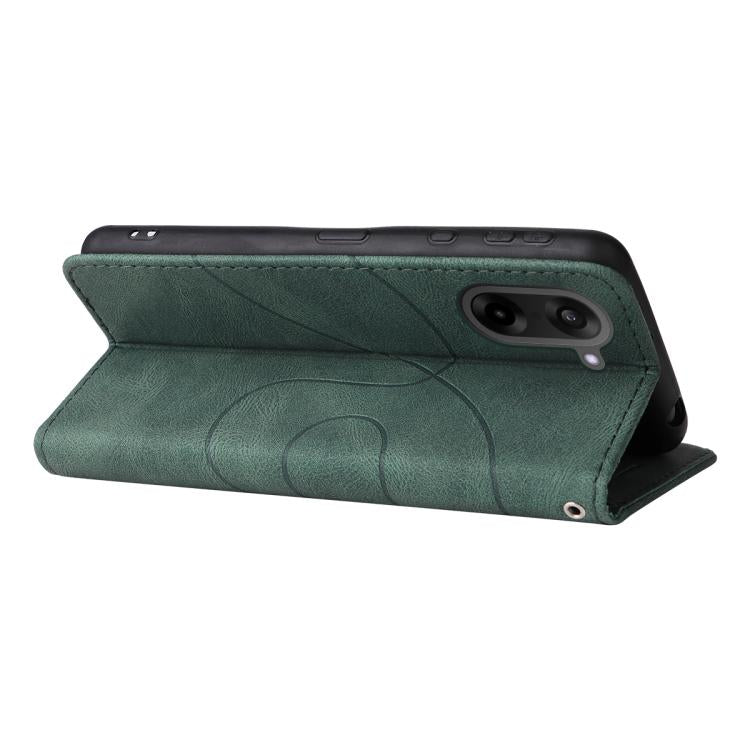 For OnePlus Nord CE5 Dual-color Splicing Flip Leather Phone Case