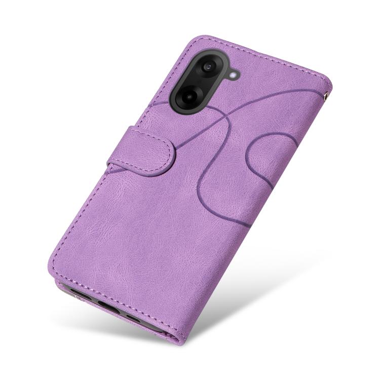 For OnePlus Nord CE5 Dual-color Splicing Flip Leather Phone Case