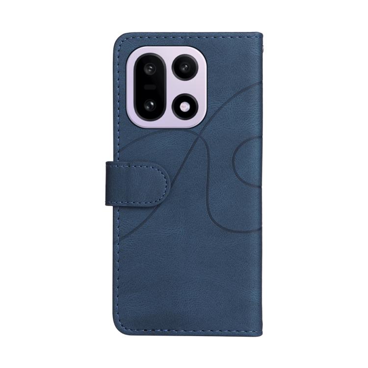 For OnePlus 15 Dual-color Splicing Flip Leather Phone Case