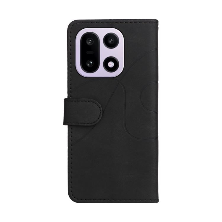 For OnePlus 15 Dual-color Splicing Flip Leather Phone Case