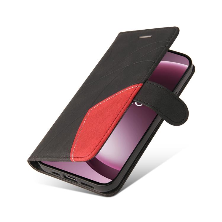 For OnePlus 15 Dual-color Splicing Flip Leather Phone Case