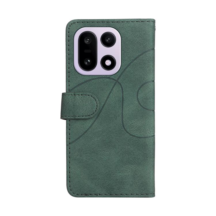 For OnePlus 15 Dual-color Splicing Flip Leather Phone Case