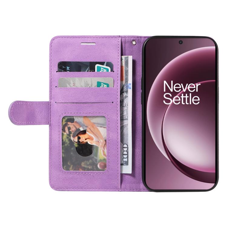 For OnePlus 15 Dual-color Splicing Flip Leather Phone Case