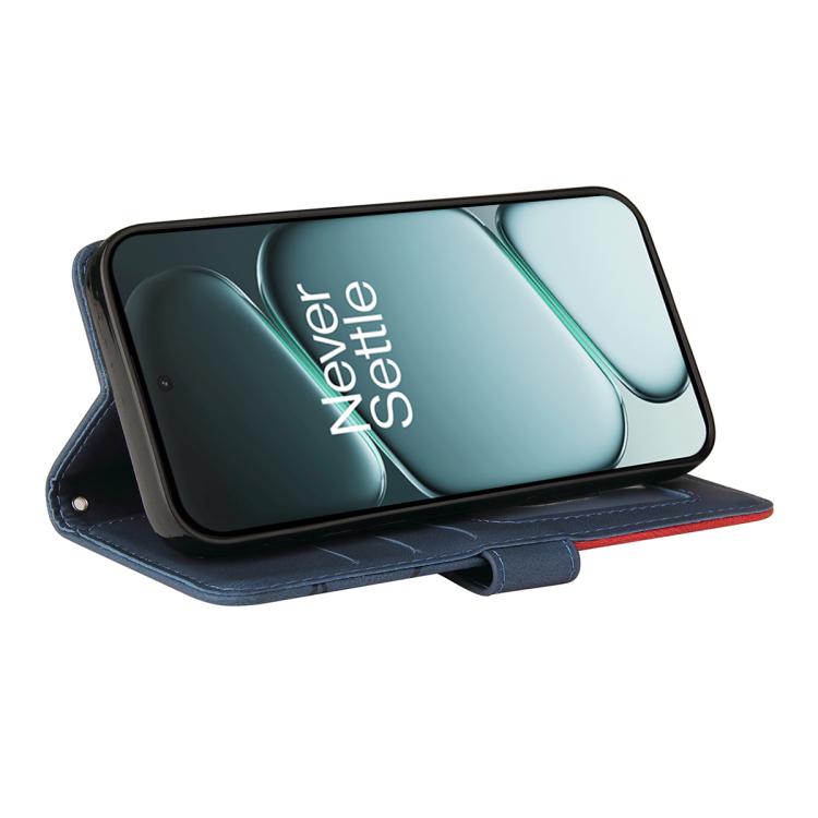 For OnePlus Ace 6 5G Dual-color Splicing Flip Leather Phone Case