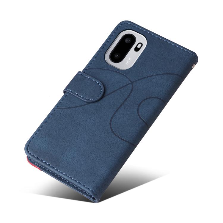 For OnePlus Ace 6 5G Dual-color Splicing Flip Leather Phone Case
