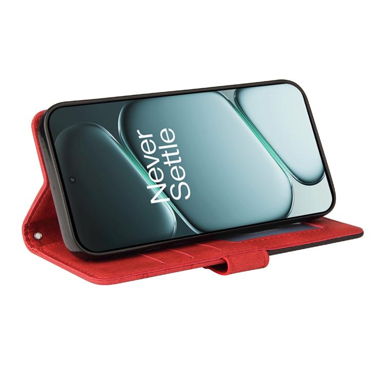 For OnePlus Ace 6 5G Dual-color Splicing Flip Leather Phone Case