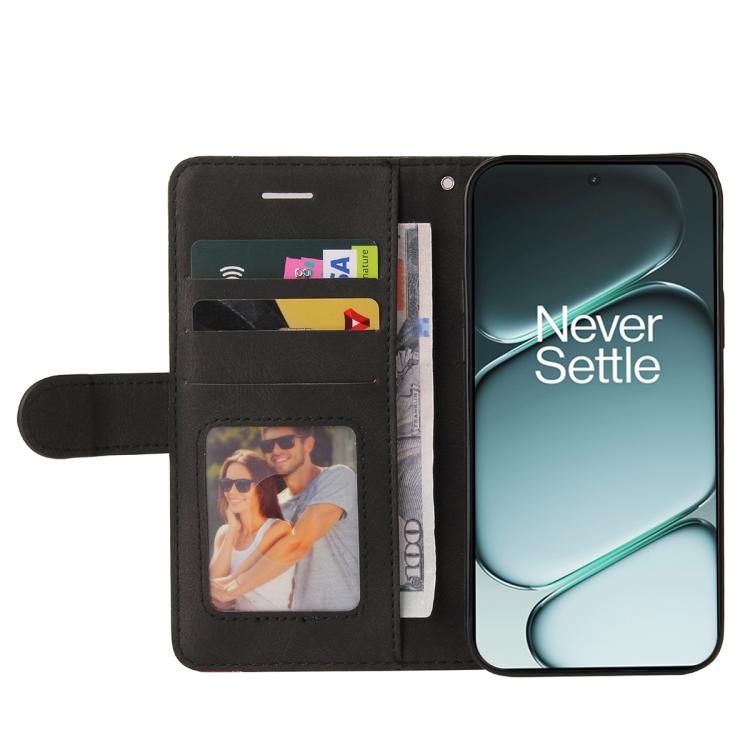 For OnePlus Ace 6 5G Dual-color Splicing Flip Leather Phone Case