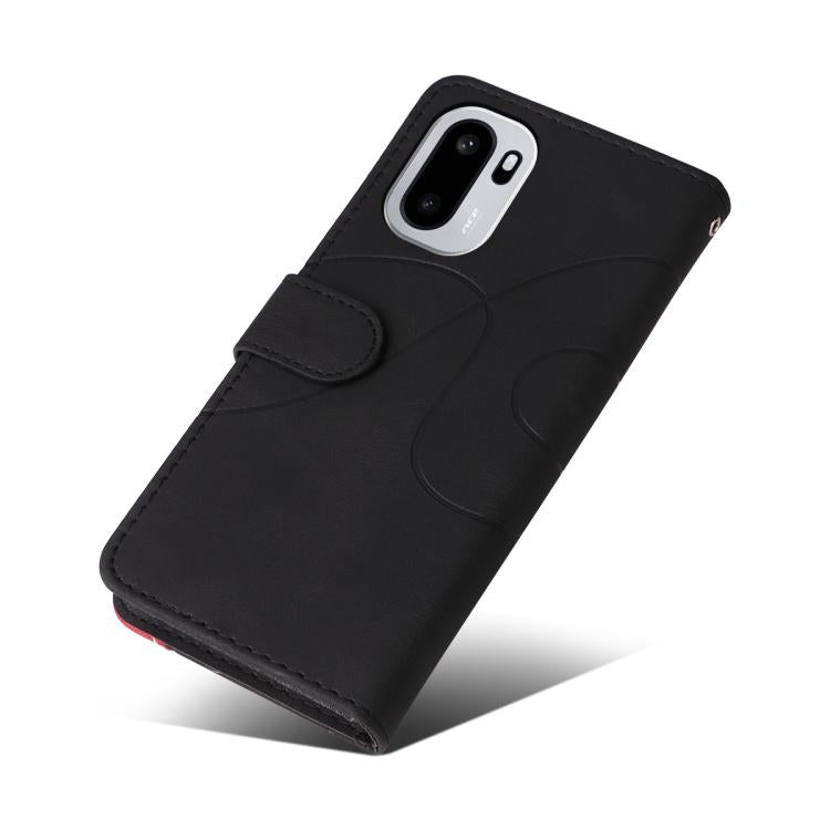 For OnePlus Ace 6 5G Dual-color Splicing Flip Leather Phone Case