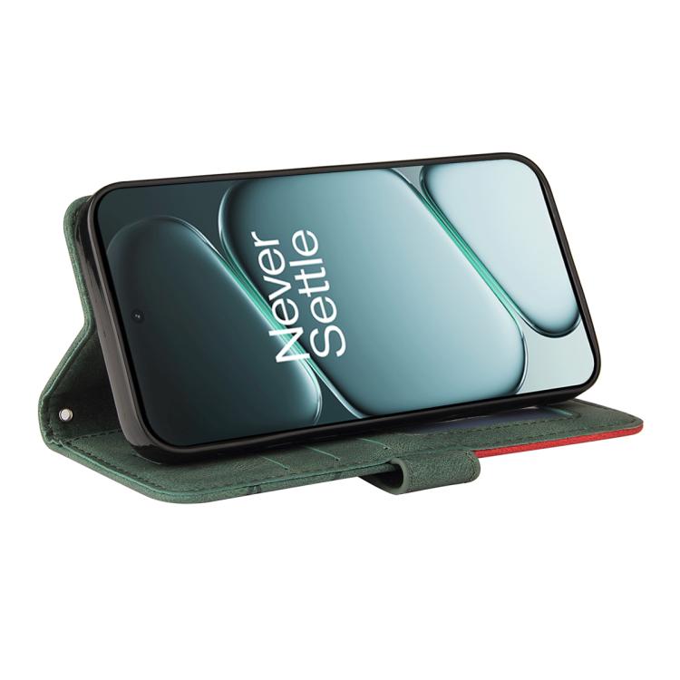 For OnePlus Ace 6 5G Dual-color Splicing Flip Leather Phone Case